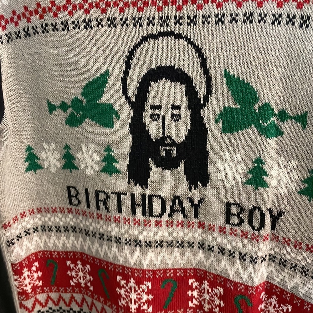 Ugly Christmas Sweater Birthday Boy
